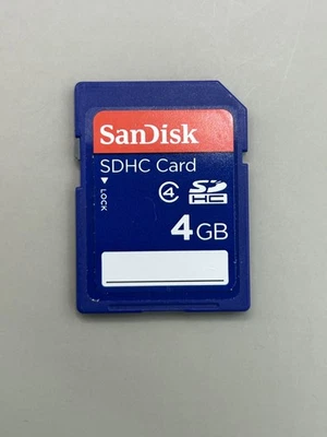 SanDisk 4GB Class 4 SDHC Flash Memory SD Card refCP - Image 1 of 3