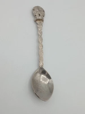 Florida FL De Colección Cuchara Plateada Coleccionable Grabada Souvenir Cuchara Dólar de Arena Foto 1 de 4