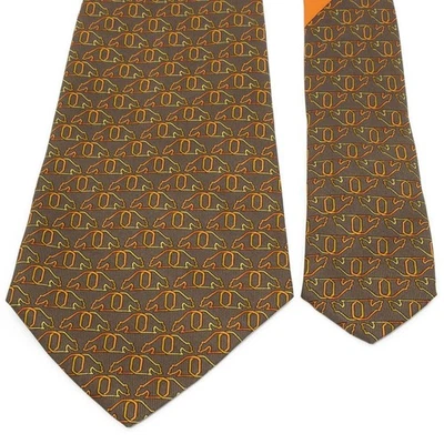 Salvatore Ferragamo Corbata por todas partes patrón Oso auténtico hecho en... - Imagen 1 de 4