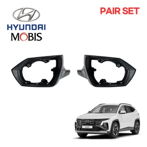 GENUINE HYUNDAI TUCSON NX4 SIDE MIRROR HOUSING PAIR PHANTOM BLACK 87615N9010 - Picture 1 of 2