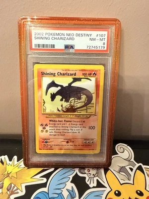 Pokemon Neo Destiny 2002 Shining Charizard #107 NM-MT PSA 8 - Image 1 of 2