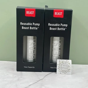 BEAST Reusable Refillable Aluminum Bottle 16 fl oz  - 2pack - 100% Authentic - Picture 1 of 4