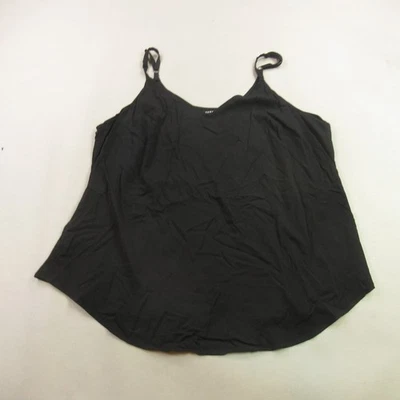 Camisa Torrid Para Mujer 2 Sin Mangas Negra Ligera Informal Camiseta sin Mangas Cuello en V Foto 1 de 4