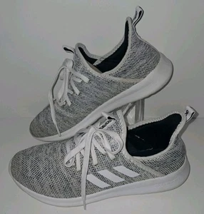 Adidas Womens Cloudfoam Pure Comfort Gray White Size 8 D80695 - Picture 1 of 10