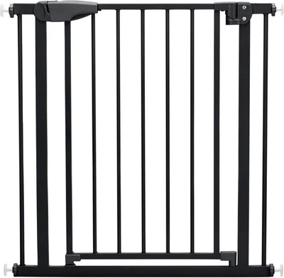 Fillikid Baby Kinder Tür Schutz Gitter AUTOCLOSE Metall schwarz 75 bis 82 cm - Bild 1 von 4