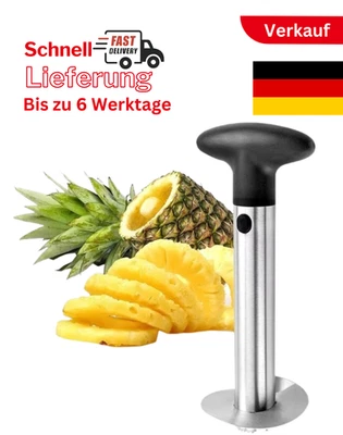 Ananasschneider Ananas Entkerner Schäler Ananasteiler Zerkleinerer Edelstahl 🍍 - Bild 1 von 4