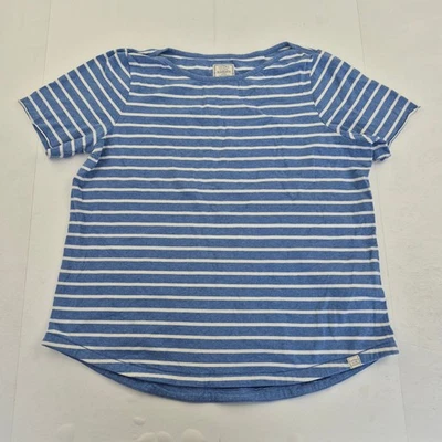 Camiseta FAT FACE 16 Azul Mujer Clásica Bretón Algodón Rayas Casual - Imagen 1 de 4