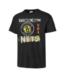 Camiseta tubular vintage Brooklyn Nets Black Playground '47  - Imagen 1 de 1