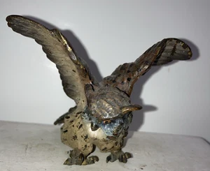 Large Vienna Bronze Owl Figurine - Picture 1 of 9