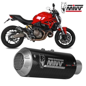 Mivv Exhaust Muffler MK3 Carbon for DUCATI MONSTER 821 2014 > 2020 - Picture 1 of 2