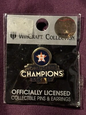 2017 World Series Champion Houston Astros Lapel Pin Gold Logo - Image 1 of 2