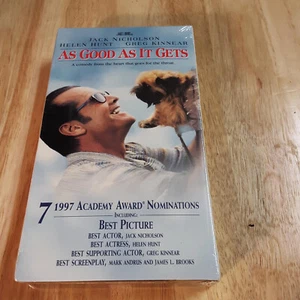 As Good As It Gets VHS VCR Tape Sealed Jack Nicholson Helen Hunt - Picture 1 of 3