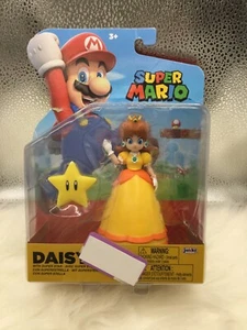 NEW Nintendo Super Mario Princess Daisy 4" Action Figure with Super Star - Picture 1 of 2