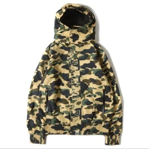 A Bathing Ape Gore-Tex Yellow Camo Snowboard Jacket Size M From Japan - Picture 1 of 6