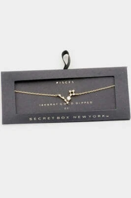 14K Gold CZ Zodiac Constellation Bracelet - Image 1 of 4