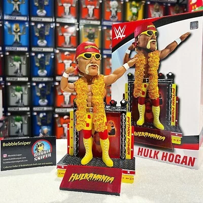 HULK HOGAN WWE Lucha Libre "Wrestlemania" WWF "Hulkamania" Python Power Bobblehead Foto 1 de 4