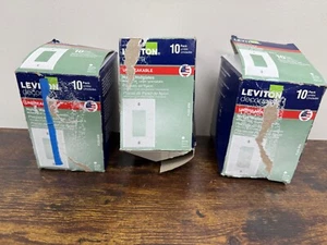 30 pack Leviton Nylon Plastic Wall Plates M52-PJ26-WM White - Picture 1 of 4
