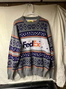 Tipsy Elves FEDEX Delivery Ugly Christmas Sweater Herren Pullover Gr. XLRAR - Bild 1 von 4