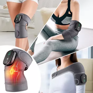Electric Heated Knee Massager Shoulder Brace Massage Vibration Joint Pain Relief - Picture 1 of 17