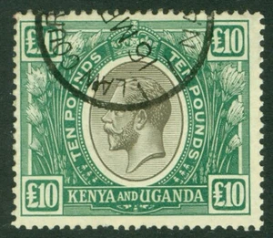 SG 100 KUT 1922-27. 10€ schwarz & grün. Sehr schön gebraucht mit einem Gericht CDS... - Bild 1 von 1