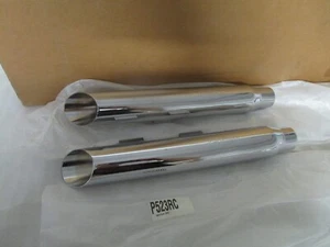 07-17 Harley FLSTF Fat Boy FXSTD Deuce Softail Python Slip On Mufflers - Picture 1 of 10