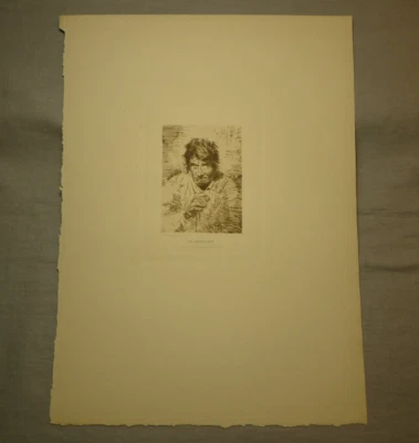 Goya (d'après), eau-forte "Un Mendiant", Revue de l'art ancien et moderne  !! - Photo 1/4