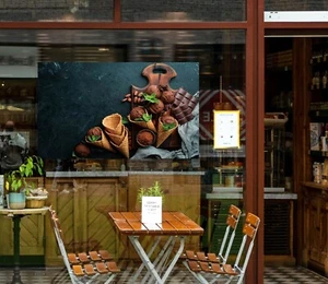 3D Ice Cream Dessert Shop K99 Window Stickers Vinyl Wallpaper Wall Murals Panda - Bild 1 von 11