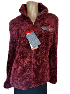 Pendleton Dark Red Women's Jacket Acrylic/Polyester Size M Long Sleeve Zip Front - Picture 1 of 10