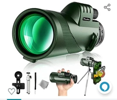 Pankoo 40X60 HD Monocular Telescope - Scope for Bird Watching, Hiking, Concert - Image 1 of 4