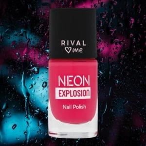 Rival me NEON NAGELLACK Explosion sogar um UV Licht leuchtet 09 Coral Pink - Bild 1 von 1