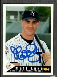 1994 Classic #18 Matt Luke Tampa Yankees Baseball Card signed autograph - Picture 1 of 2