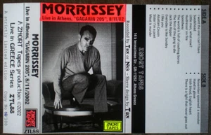 MORRISSEY RARE LIVE IN ATHENS GAGARIN 205 CLUB 2002 CASSETTE TAPE MADE IN GREECE - Picture 1 of 2