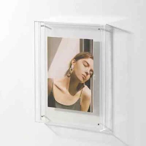 1pc Acrylic Photo Frame DIY Transparent Poster Photo Frame Bedroom Wall Guest Pi - Picture 1 of 3