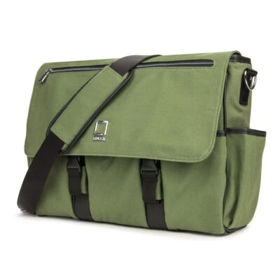 Bolsa de mensajero de viaje de lona verde para cámara DSLR para Canon XA10 XA20 XA25 XL2 Foto 1 de 4