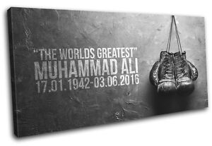 Muhammad Ali Boxing Gloves Gym Sports SINGLE CANVAS WALL ART Picture Print