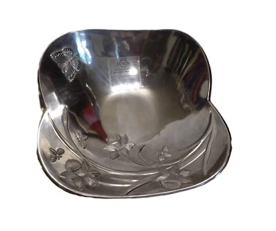 Lenox Butterfly Meadow Aluminio Hueco Cuenco Plato Narciso Mariposa GRANDE Foto 1 de 4