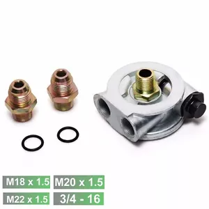 OIL COOLER FILTER SANDWICH PLATE THERMOSTAT ADAPTOR AN10 FITTINGS 3/4" 16-UNF - Bild 1 von 7