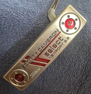 2014 SCOTTY CAMERON SELECT NEWPORT 2.5 ~ SUPER STROKE ~ ORIGINAL HEADCOVER - Picture 1 of 14
