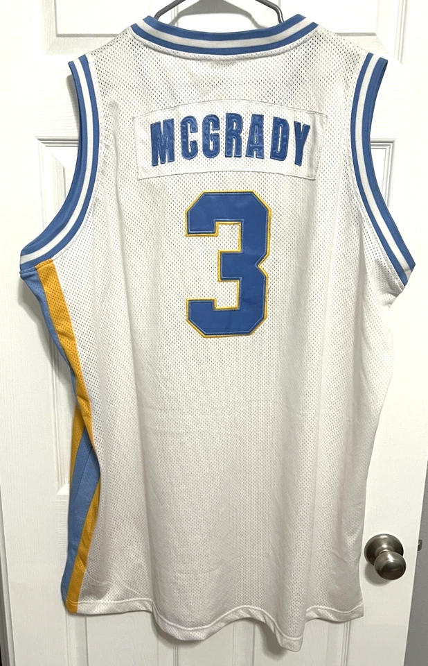 Camiseta deportiva de baloncesto blanca de colección 56 True School de Tracy McGrady 3 Auburndale 1996 para hombre Foto 1 de 4