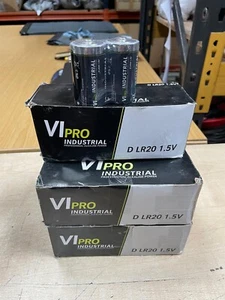 50 x VIPRO LR20 Industrial Alkaline Battery D (Pack-10) Exp 08-27 - Picture 1 of 3
