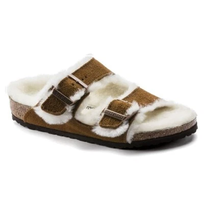Sandalias Birkenstock Arizona Sherpa forradas de piel gamuza talla 31 200 jóvenes 13 piel de oveja Foto 1 de 4
