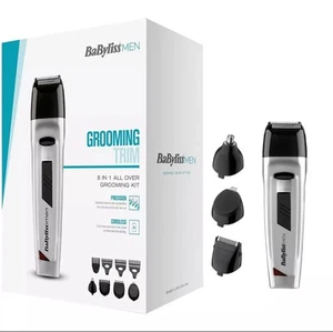 BaByliss 7056NU Rechargeable 8 In 1 All Over Grooming Kit - Silver - Picture 1 of 5