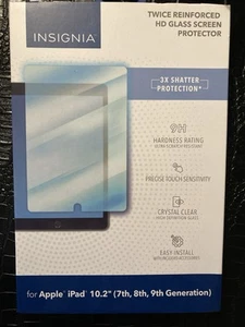 Insignia- HD Glass Screen Protector for Apple® iPad 10.2” (7th, 8th, 9th Gen) - Picture 1 of 2