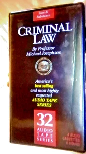 SUM&SUBSTANCE CRIMINAL LAW AUDIO TAPES SERIES #32 CONTAINS 4 CASSETTES 2 SIDES - Picture 1 of 4