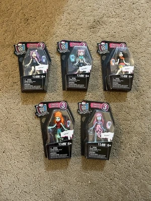 Mega Bloks Monster High | Lote de 5 bonecos Gen 3 novos na caixa | 13 peças/ea - Imagem 1 de 4