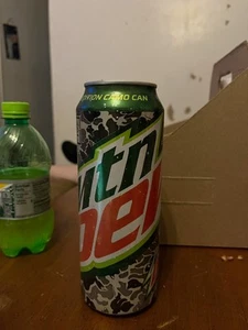 Empty MTD Mountain Dew Limited Edition Camo Can 24 Oz. Drake Old School - Picture 1 of 7