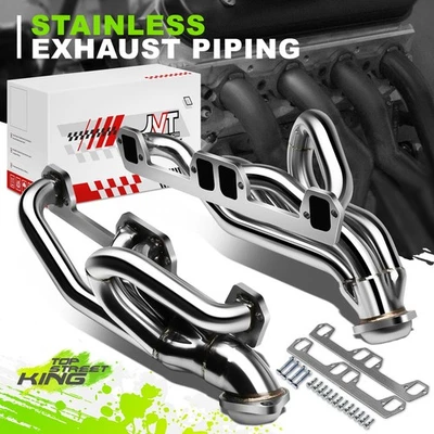 Sistema de escape de cabezal de tubo largo colector 4-1 para Dodge 5,2-5,9 L V8 sin EGR 96-03 Foto 1 de 4