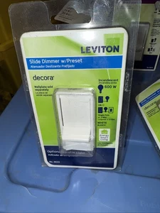 NUOVO Leviton 600 Watt dimmer a incandescenza monopolare/3 vie bianco sporco 6633-PLW - Foto 1 di 4