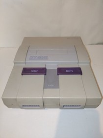 Super Nintendo SNES SNS-001 Console Only Powers On No Video - Very Nice Shell