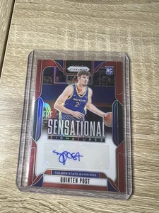 2024-25 Panini Prizm - Sensational Signatures Quinten Post #SS-QPW Red Prizm /99 - Picture 1 of 2